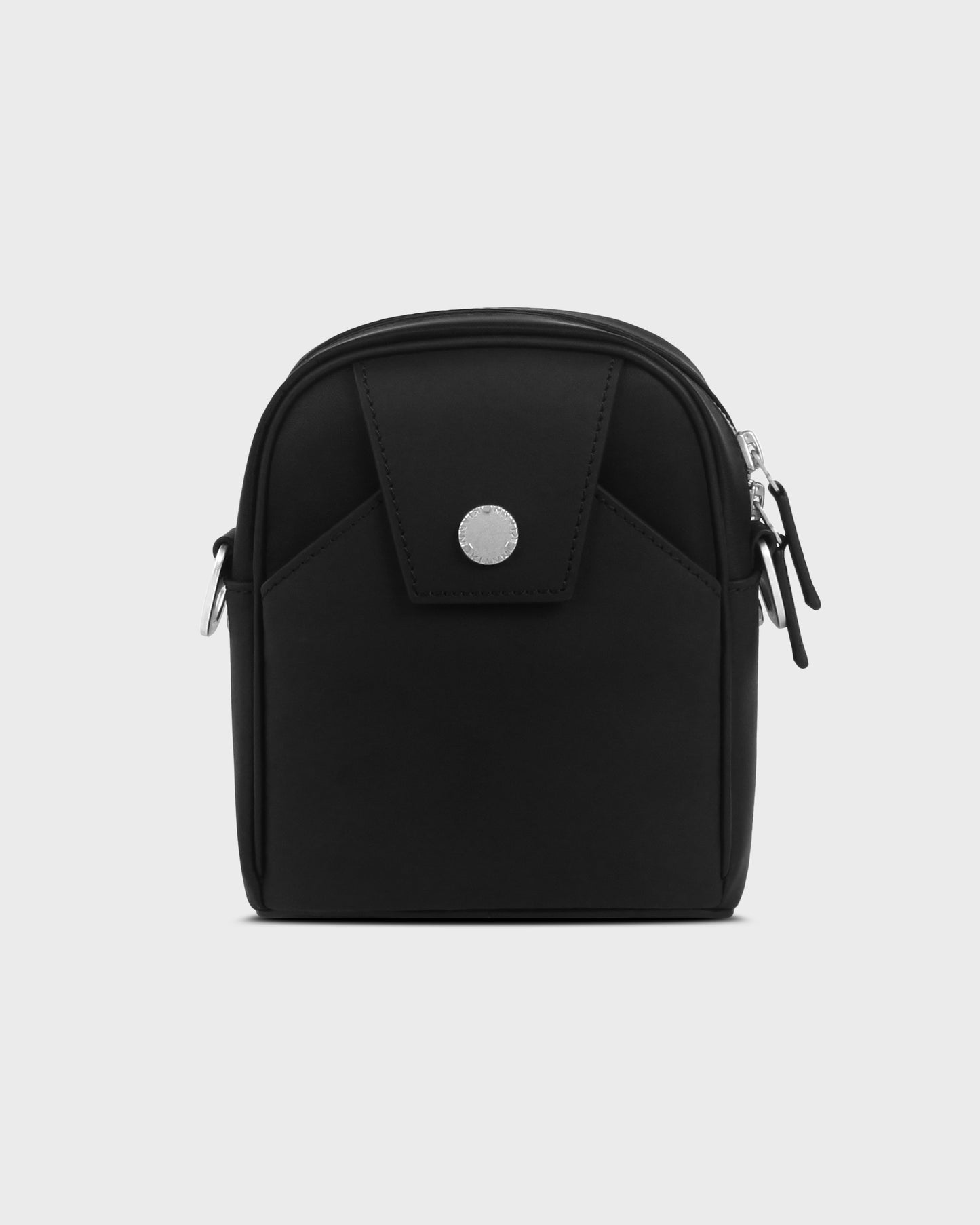 SANBAE Black Nylon and Leather Crossbody Bag