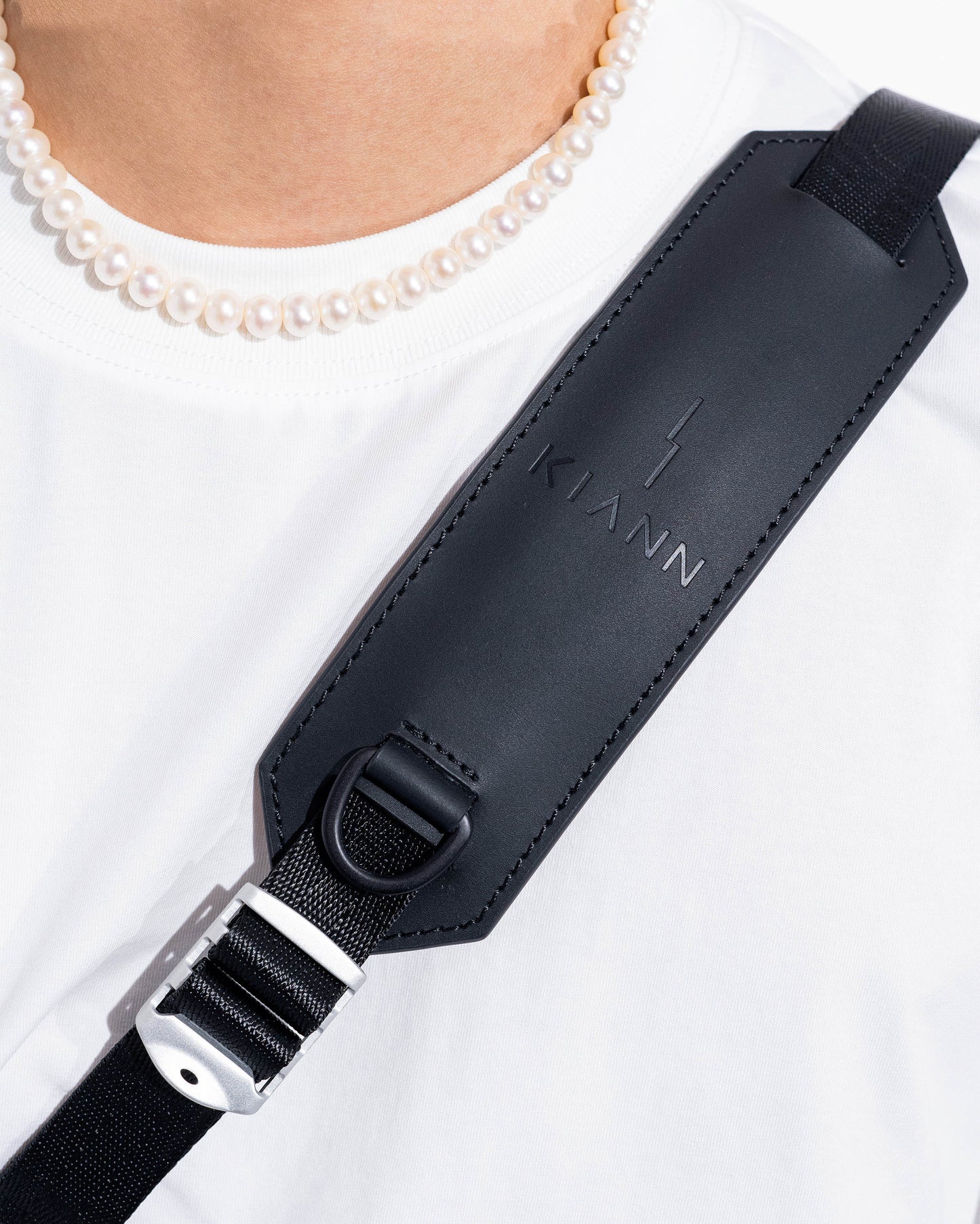 ZOID Black Nylon and Leather Mini Duffle Bag