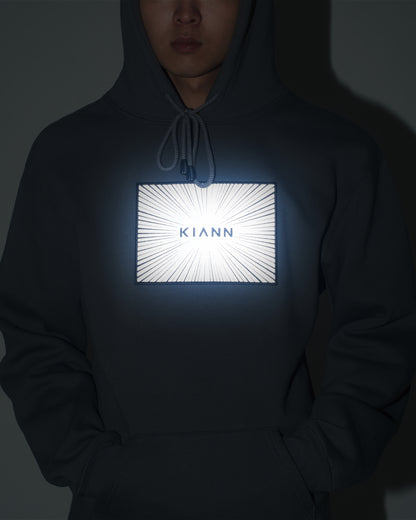 Energy Burst Reflective Box Logo Hoodie