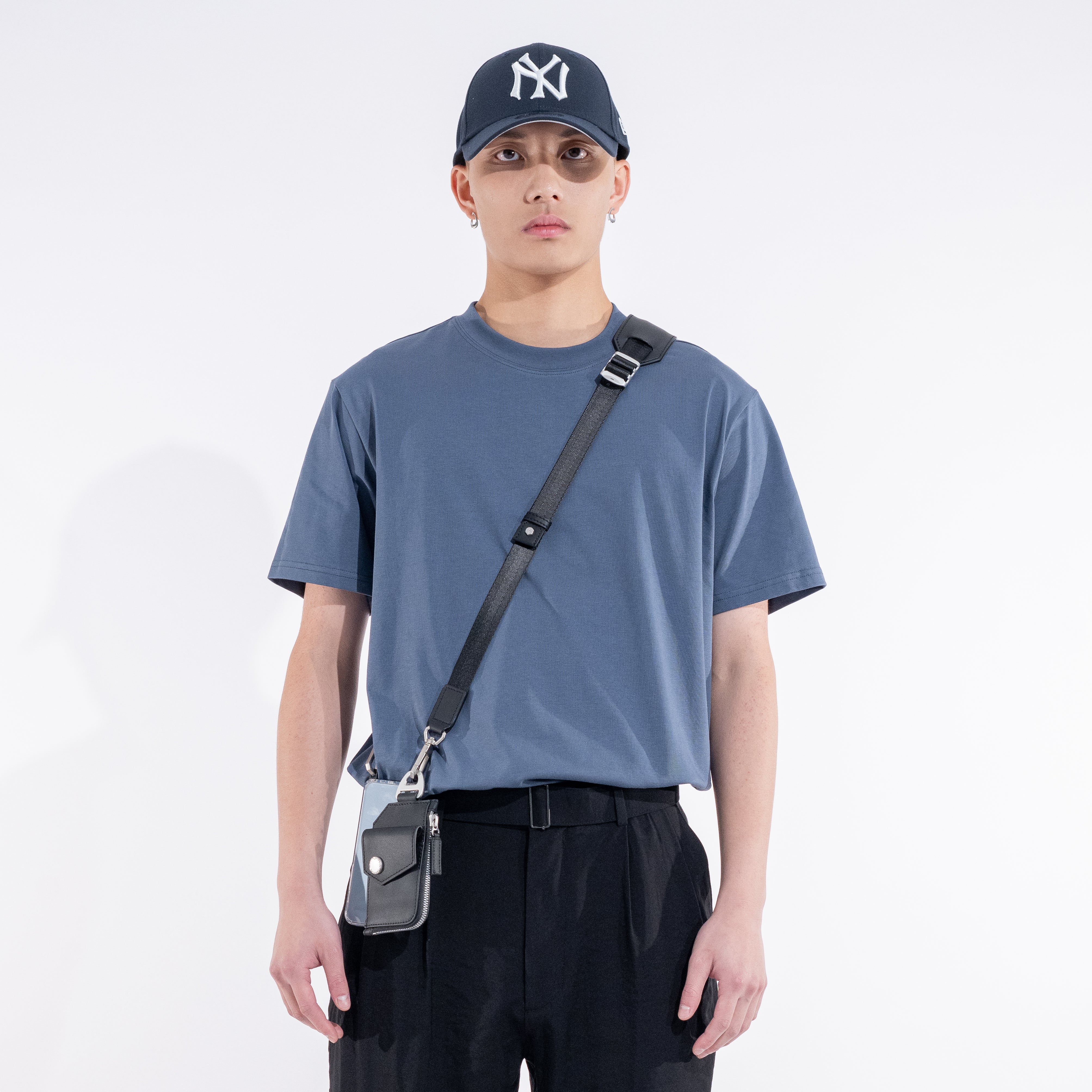 OCTA Black Nylon & Leather Crossbody Strap – KIANNstudio
