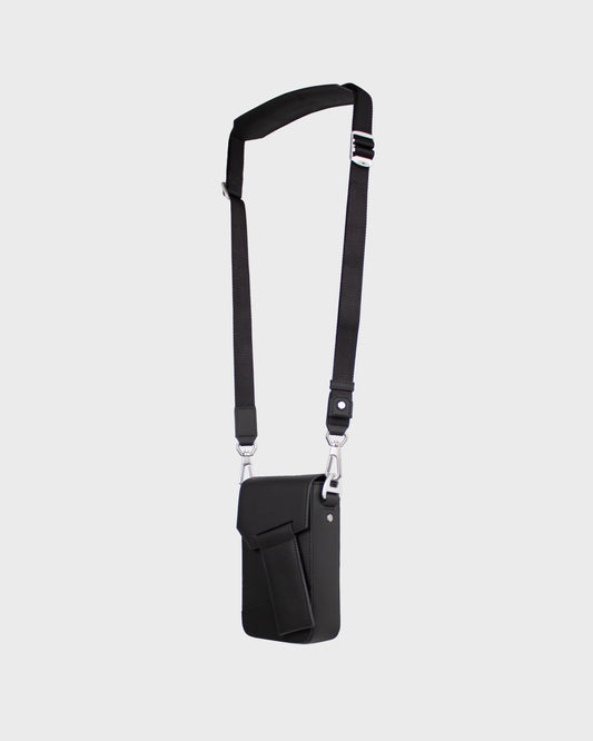 LIIN Black Genuine Leather Phone Bag