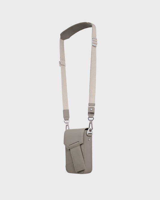 LIIN Light Grey Genuine Leather Phone Bag