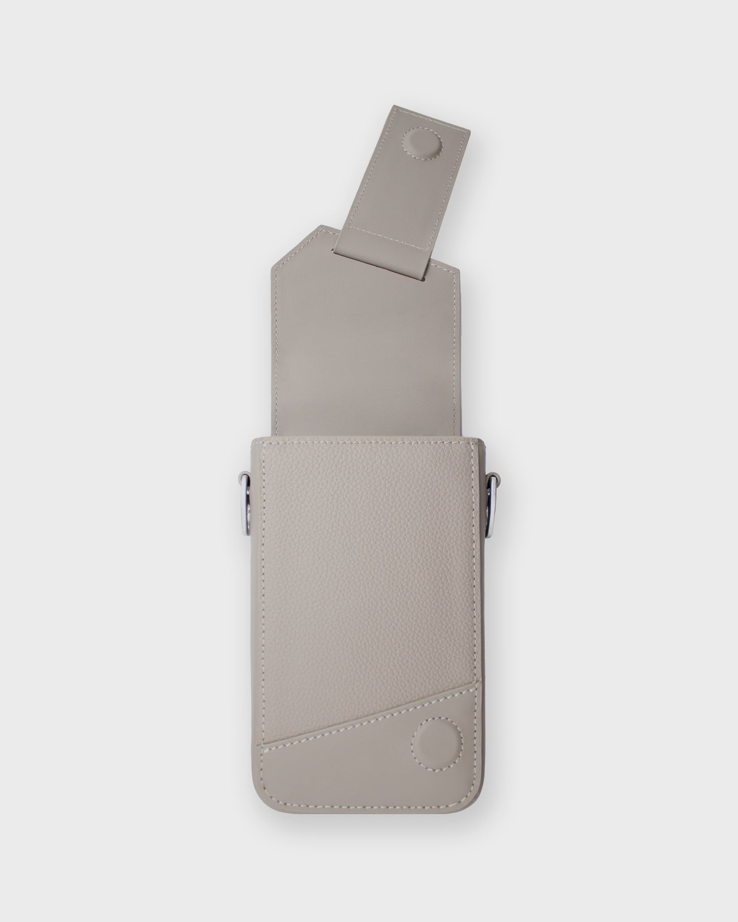 LIIN Light Grey Genuine Leather Phone Bag