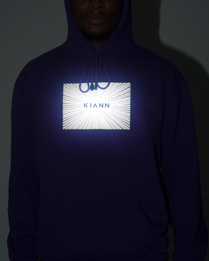 Energy Burst Reflective Box Logo Hoodie