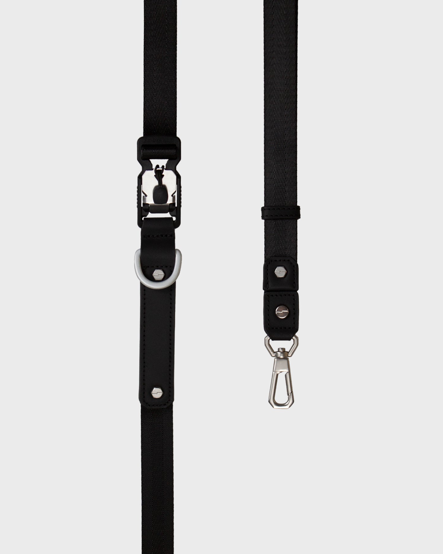 SANBAE Black Nylon and Leather Crossbody Bag