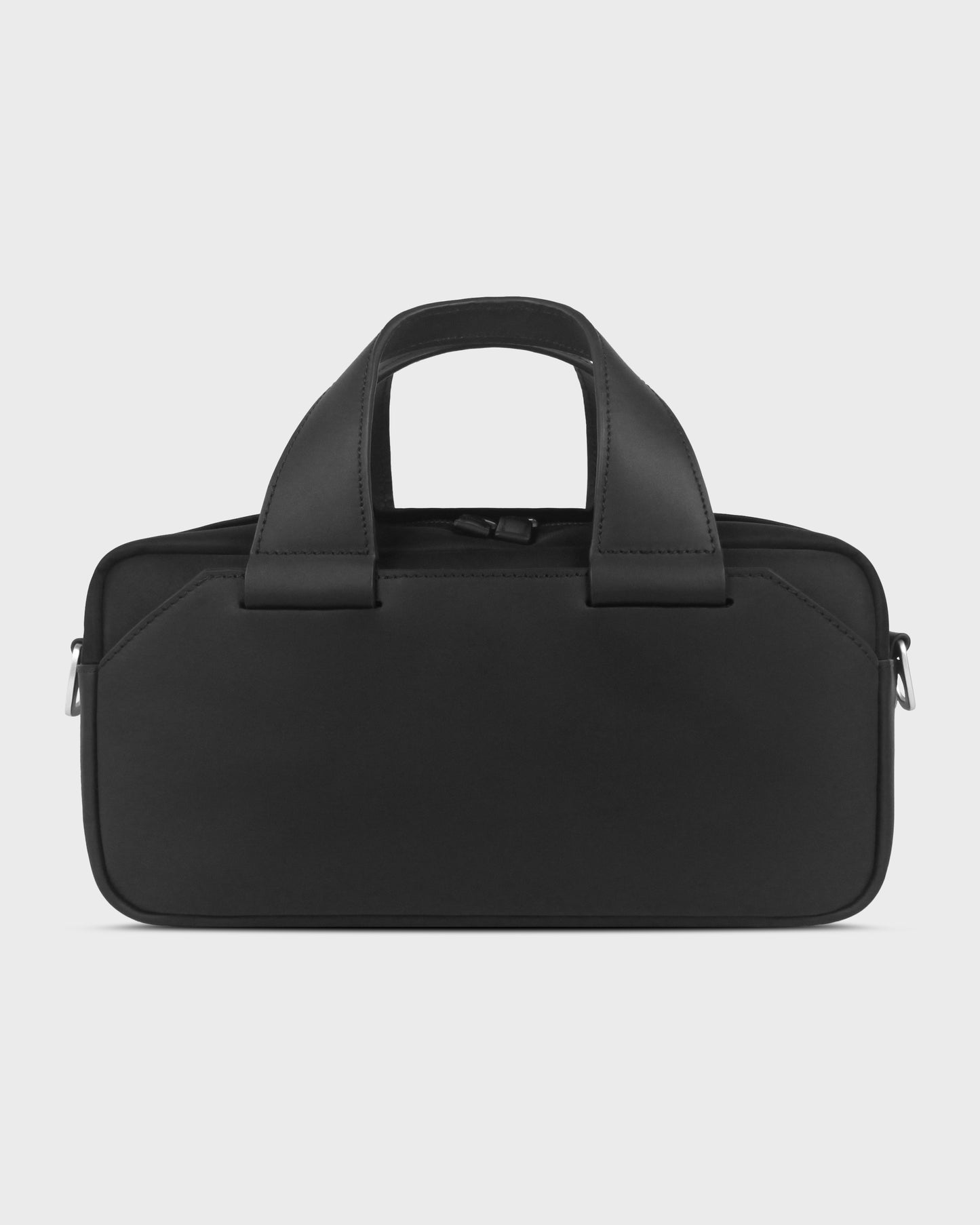 ZOID Black Nylon and Leather Mini Duffle Bag