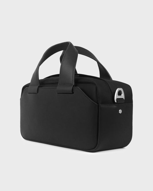 ZOID Black Nylon and Leather Mini Duffle Bag