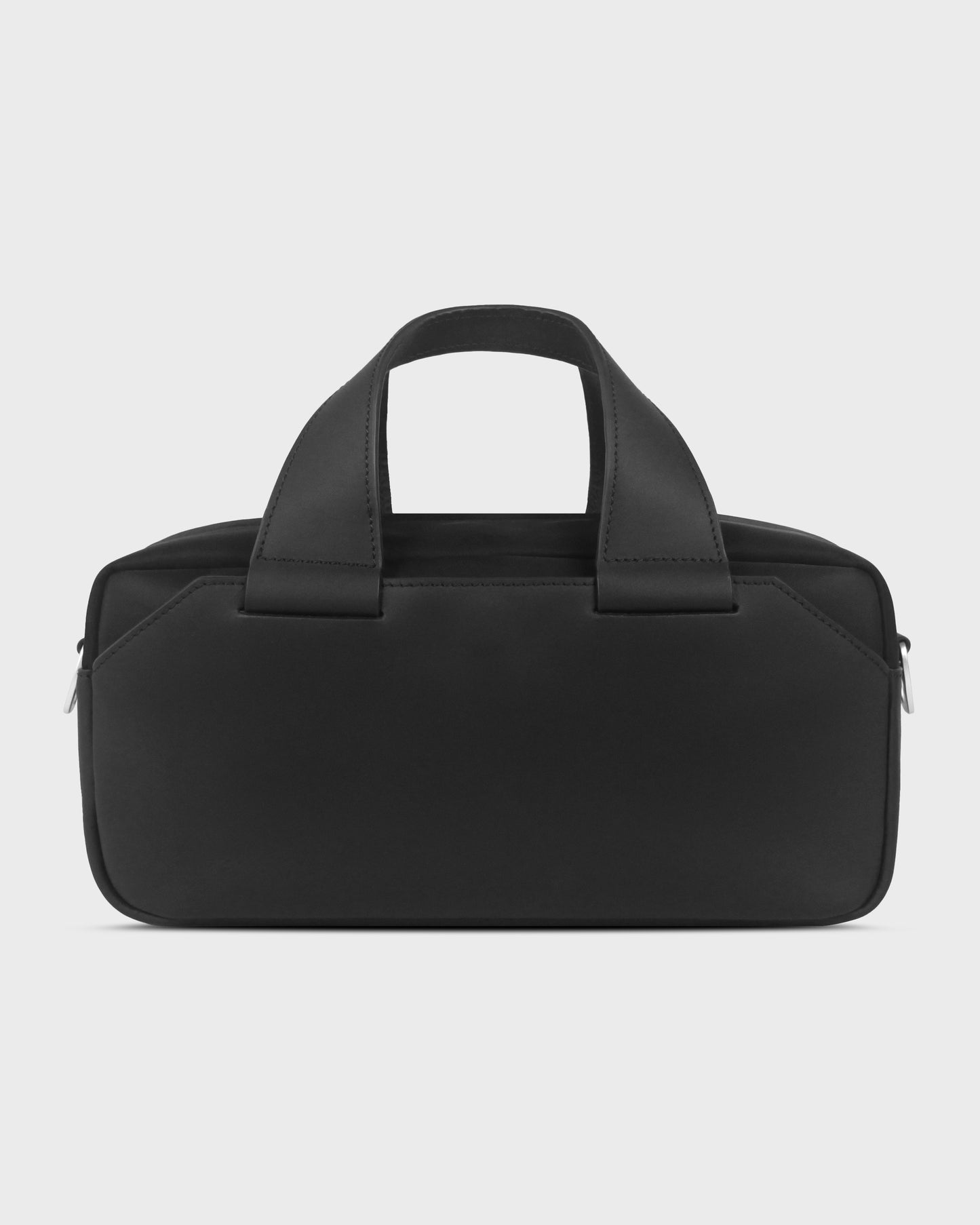 ZOID Black Nylon and Leather Mini Duffle Bag